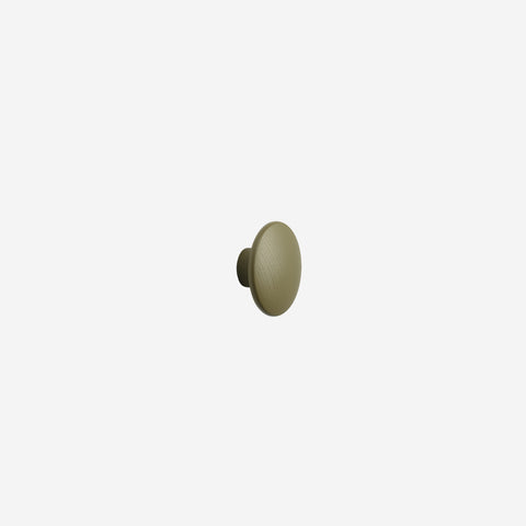 Muuto Dots Hook Wood Brown Green Extra Small Hook Muuto - [store_name]