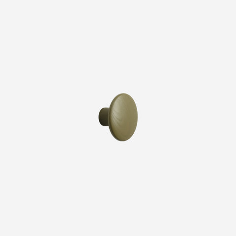 Muuto Dots Hook Wood Brown Green Small Hook Muuto - [store_name]