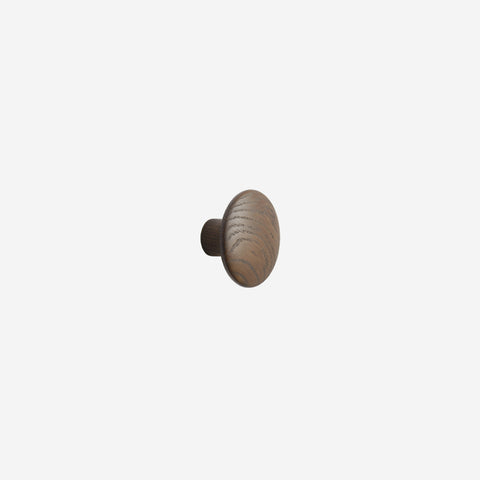Muuto Dots Hook Wood Stained Dark Brown Small Hook Muuto - [store_name]
