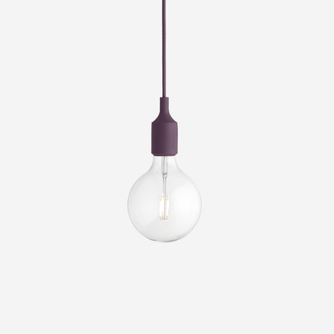 Muuto E27 Pendant Lamp Burgundy Lighting Muuto - [store_name]