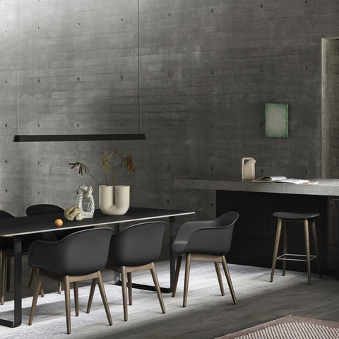 Muuto Linear Pendant Lamp Black 87.2cm Pendant Muuto - [store_name]