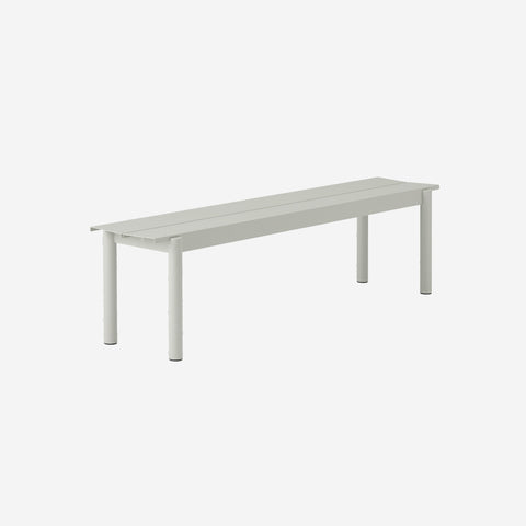 Muuto Linear Steel Bench Long Grey Bench Muuto - [store_name]