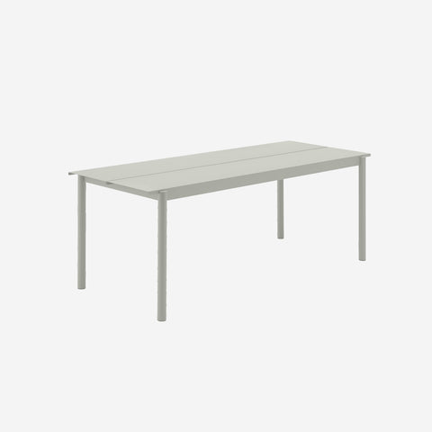 Muuto Linear Steel Table 200cm Grey Table Muuto - [store_name]