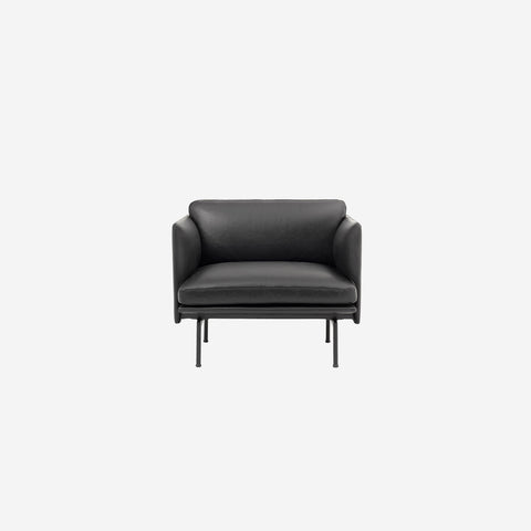 SIMPLE FORM. - Muuto Muuto Outline Studio Chair Black Refined Leather - 