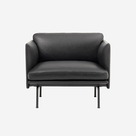 SIMPLE FORM. - Muuto Muuto Outline Studio Chair Black Refined Leather - 