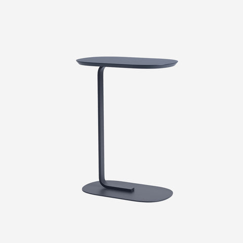 Muuto Relate Side Table Blue Grey H73.5cm Table Muuto - [store_name]