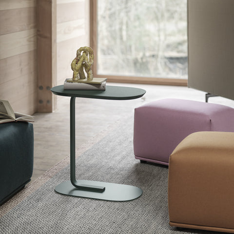 Muuto Relate Side Table Blue Grey H60.5cm Table Muuto - [store_name]