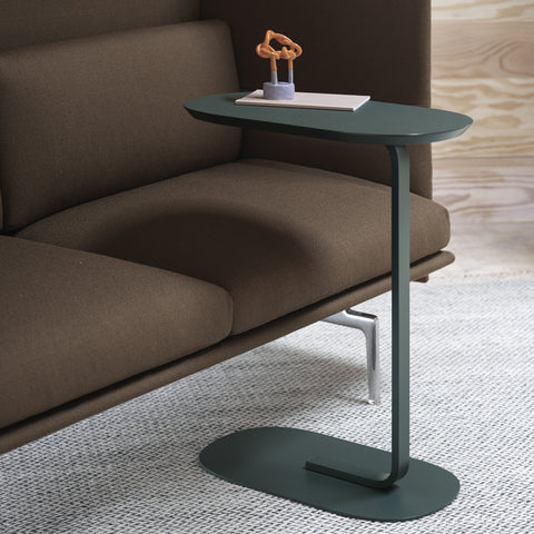 Muuto Relate Side Table Dark Green H73.5cm Table Muuto - [store_name]