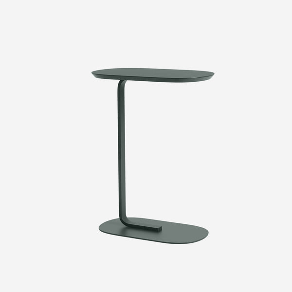 Muuto Relate Side Table Dark Green H73.5cm | Side Tables | Simple Form