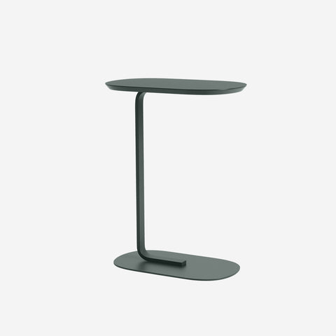 Muuto Relate Side Table Dark Green H73.5cm Table Muuto - [store_name]