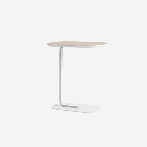 Muuto Relate Side Table Oak Laminate/Off-White H60.5cm Table Muuto - [store_name]