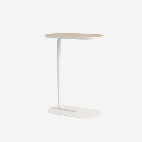 Muuto Relate Side Table Oak Laminate/Off-White H73.5cm Table Muuto - [store_name]