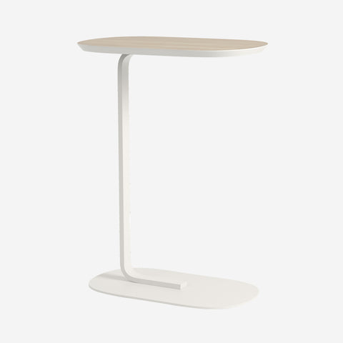 Muuto Relate Side Table Oak Laminate/Off-White H73.5cm Table Muuto - [store_name]