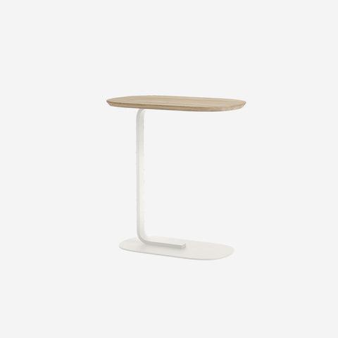 Muuto Relate Side Table Oak/Off-White H60.5cm Table Muuto - [store_name]