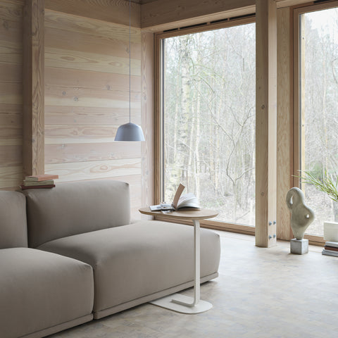 Muuto Relate Side Table Oak Laminate/Black H60.5cm Table Muuto - [store_name]