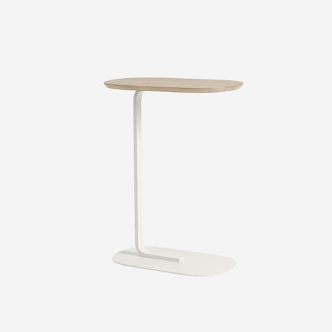 Muuto Relate Side Table Oak/Off-White H73.5cm Table Muuto - [store_name]
