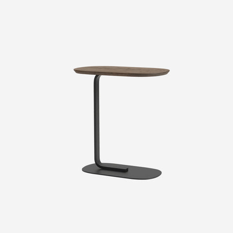 Muuto Relate Side Table Smoked Oak/Black H60.5cm Table Muuto - [store_name]