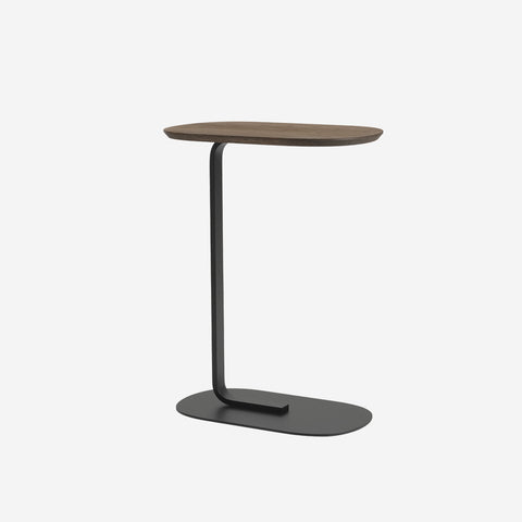 Muuto Relate Side Table Smoked Oak/Black H73.5cm Table Muuto - [store_name]