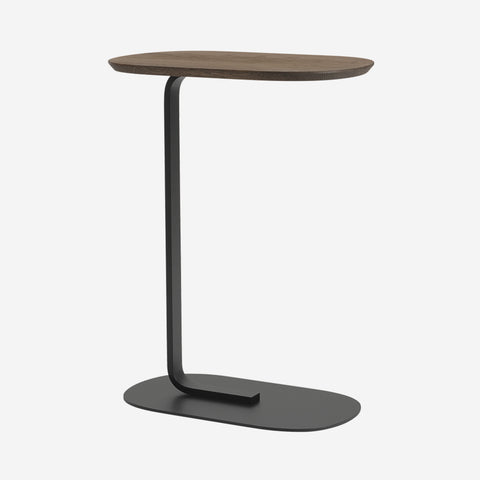 Muuto Relate Side Table Smoked Oak/Black H73.5cm Table Muuto - [store_name]