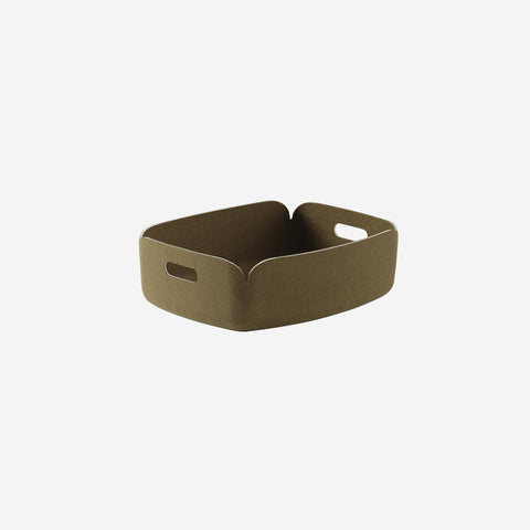 Muuto Restore Tray Brown Green Basket Muuto - [store_name]