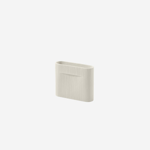 Muuto Ridge Vase Small Off White Vase Muuto    - [store_name]