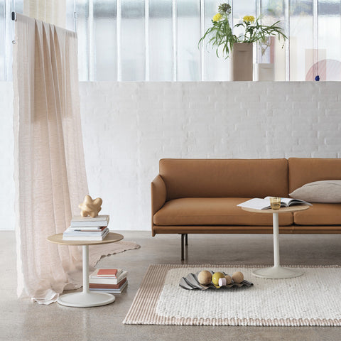 Muuto Soft Side Table White H40 x Ø41 Table Muuto - [store_name]