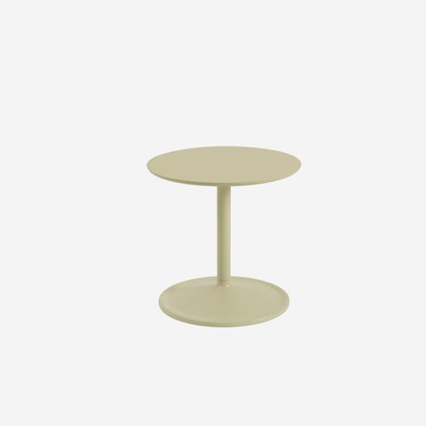 Muuto Soft Side Table Beige Green H40 x Ø41 Table Muuto - [store_name]