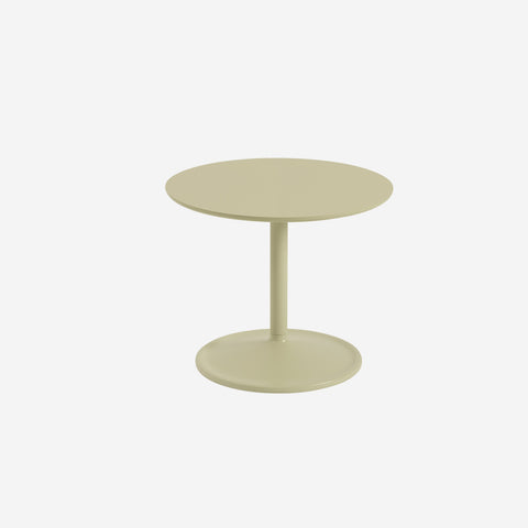 Muuto Soft Side Table Beige Green H40 x Ø48 Table Muuto - [store_name]