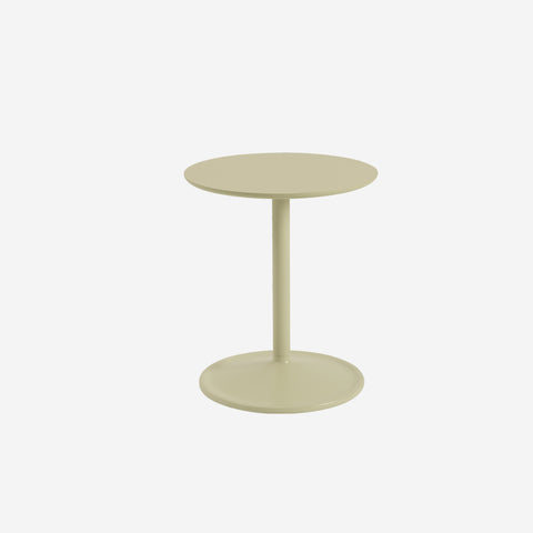 Muuto Soft Side Table Beige Green H48 x Ø41 Table Muuto - [store_name]