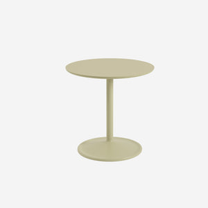 Muuto Soft Side Table Beige Green H48 x Ø48 Table Muuto - [store_name]