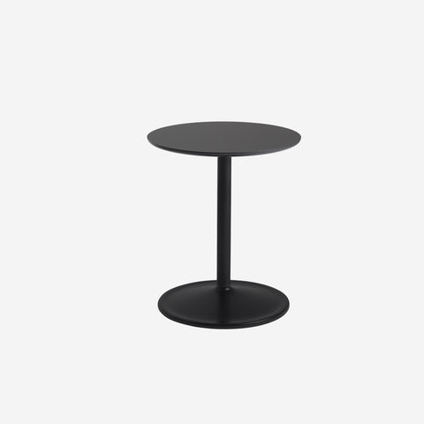 Muuto Soft Side Table Black H48 x Ø41 Table Muuto - [store_name]