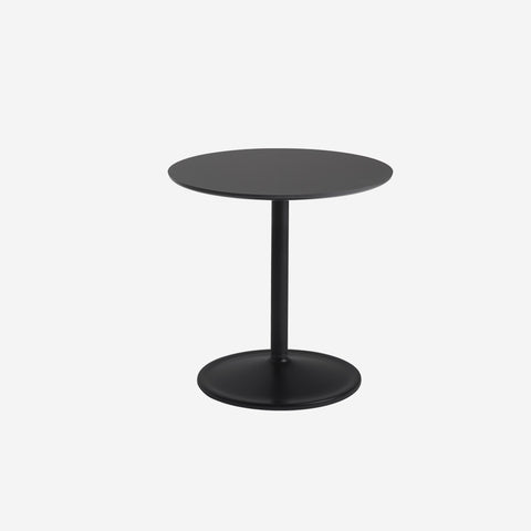 Muuto Soft Side Table Black H48 x Ø48 Table Muuto - [store_name]