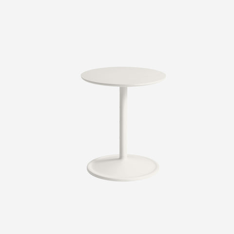 Muuto Soft Side Table White H48 x Ø41 Table Muuto - [store_name]