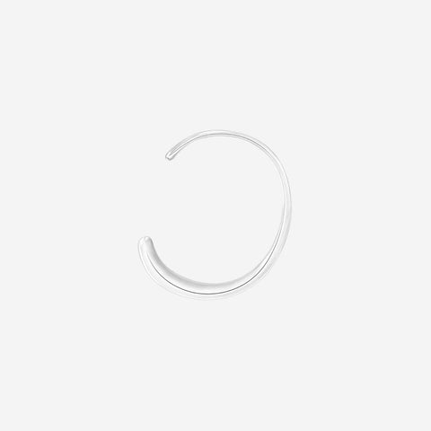 Nordic Muse Silver Bold Fluid Cuff Bangle Jewellery Nordic Muse - [store_name]