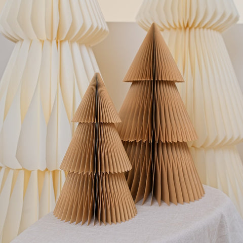 Nordic Rooms Paper Standing Deluxe Christmas Tree Flaxseed 31cm