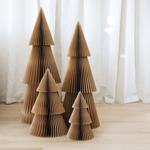 Nordic Rooms Paper Standing Deluxe Christmas Tree Flaxseed 95cm