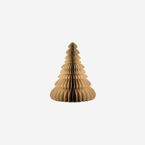 Nordic Rooms Standing Paper Christmas Tree Flaxseed 20cm