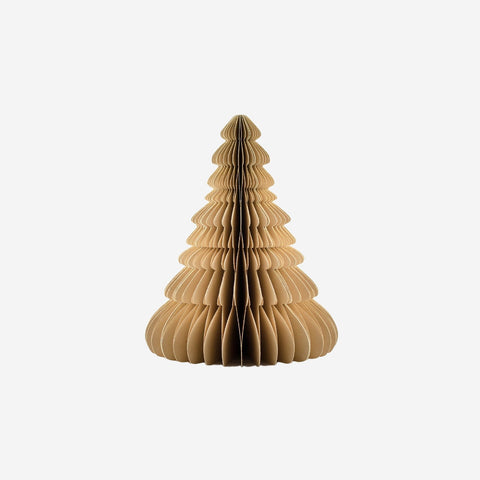 Nordic Rooms Standing Paper Christmas Tree Flaxseed 24cm