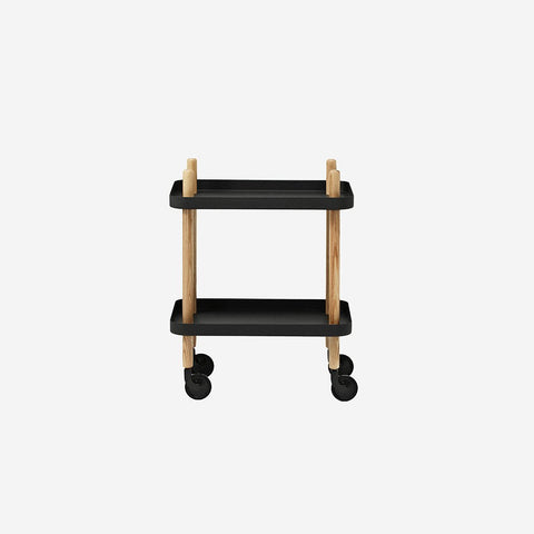 Normann Copenhagen Block Table Black Oak Trolley Normann Copenhagen    - [store_name]