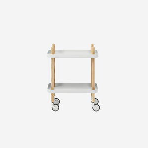 Normann Copenhagen Block Table Light Grey Oak Trolley Normann Copenhagen    - [store_name]