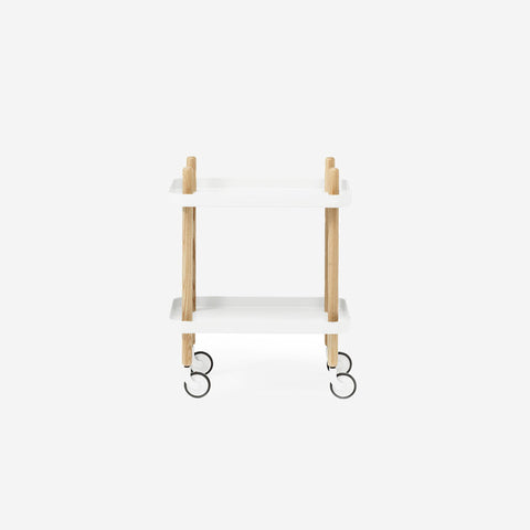 Normann Copenhagen Block Table White Oak Trolley Normann Copenhagen    - [store_name]