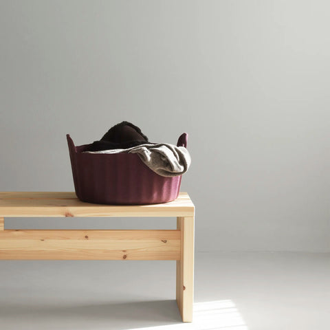 Normann Copenhagen Colu Basket Burgundy