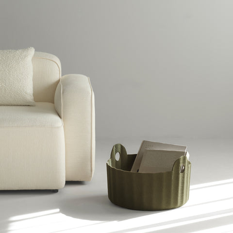 Normann Copenhagen Colu Basket Olive Storage Basket Normann Copenhagen - [store_name]