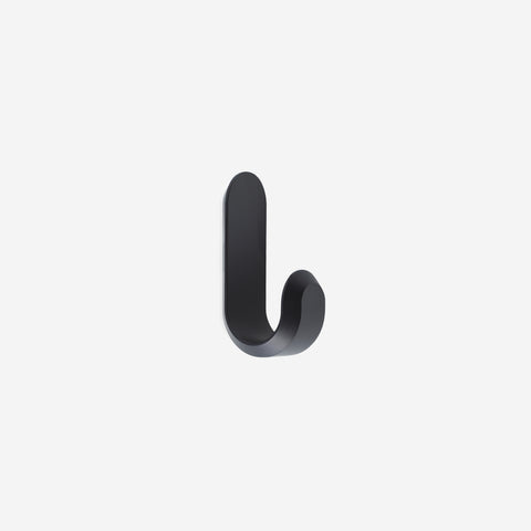 Normann Copenhagen Curve Mini Hook Matt Black Hook Normann Copenhagen    - [store_name]