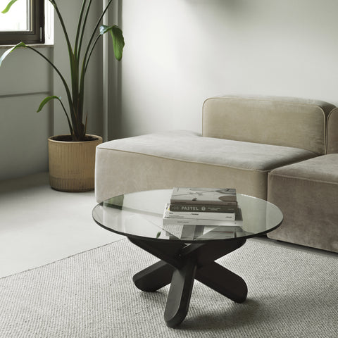 Normann Copenhagen Ding Coffee Table Black Clear Magazine Holder Normann Copenhagen - [store_name]