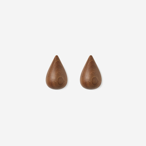 Normann Copenhagen Dropit Hooks Walnut Small Hook Normann Copenhagen    - [store_name]