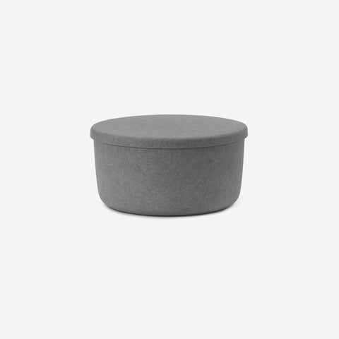 Normann Copenhagen Hide Storage Pouf Grey Large Storage Basket Normann Copenhagen - [store_name]