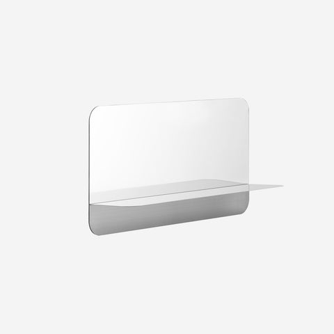 SIMPLE FORM. - Normann Copenhagen Normann Copenhagen Horizon Mirror Horizontal Stainless Steel - 