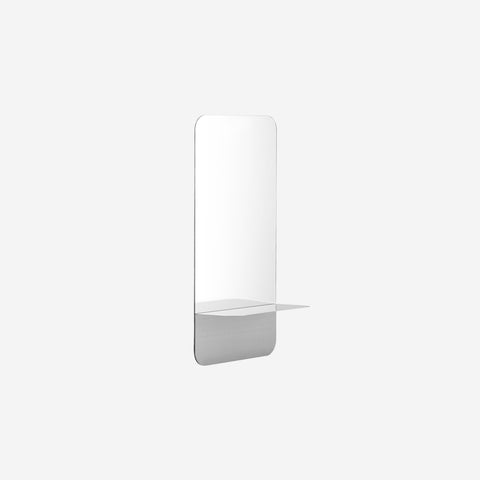 SIMPLE FORM. - Normann Copenhagen Normann Copenhagen Horizon Mirror Vertical Stainless Steel - 