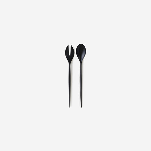 Normann Copenhagen Krenit Salad Servers Black Serving Spoons Normann Copenhagen    - [store_name]